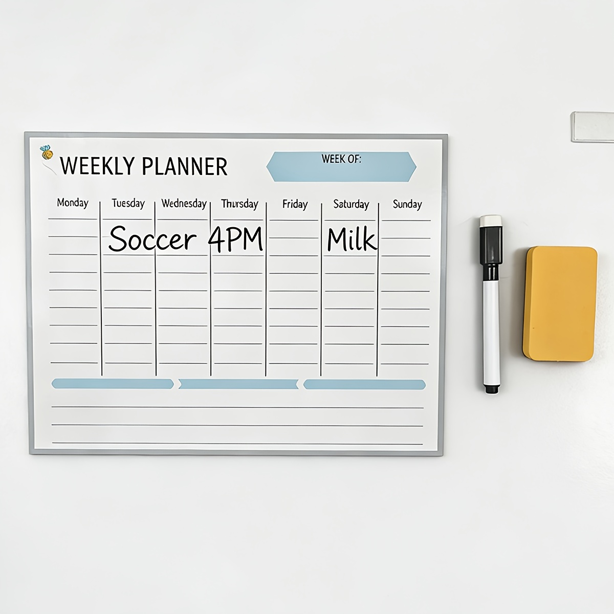 Magnetic Letter Board - magnetic weekly planner board, fridge magnet