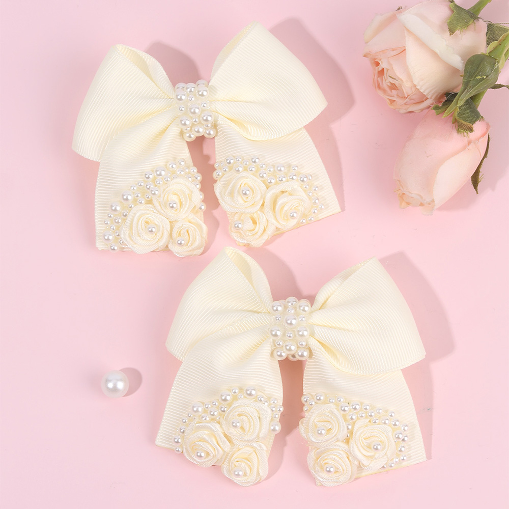 Kids Education School - 2Pcs New Flower Bow Hair Clips