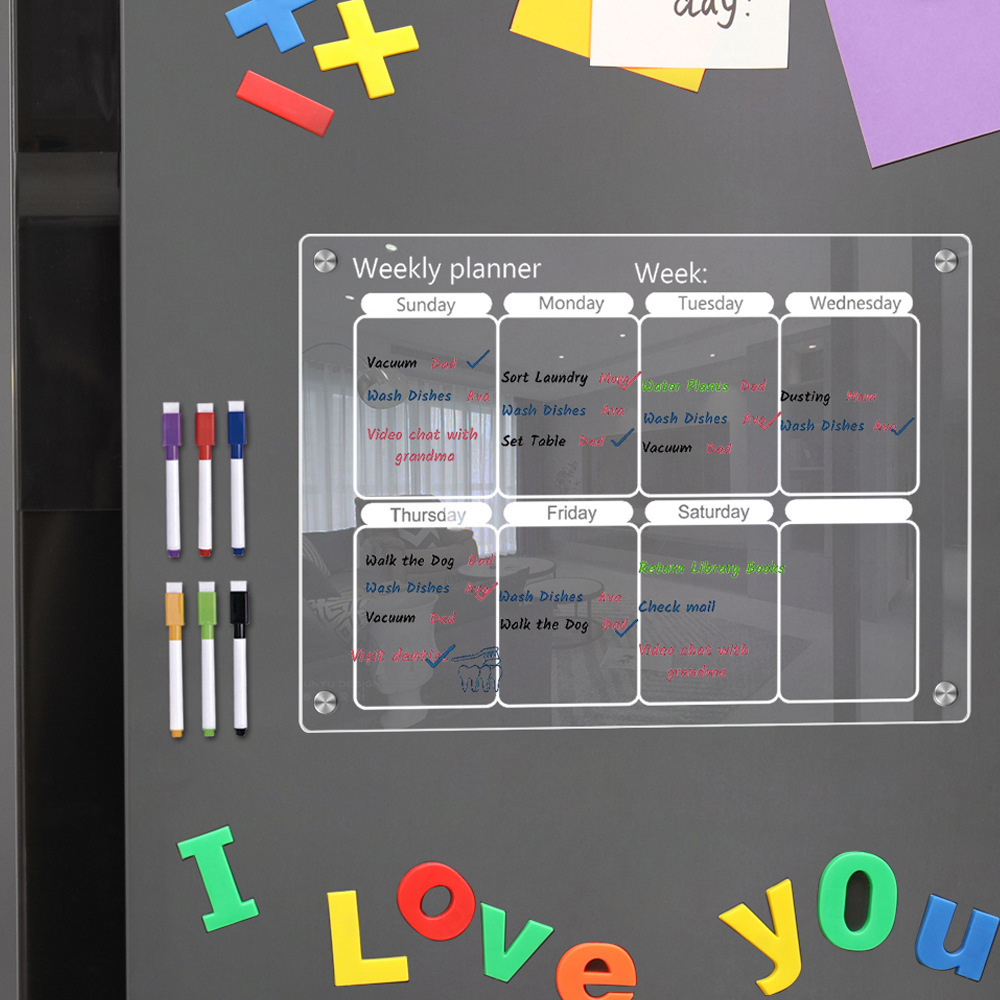 Fridge Magnet Calendar Board W - đánh giá và giá Magnetic Letter Board