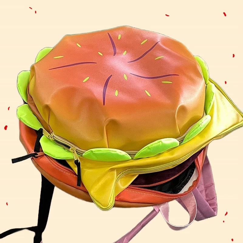 2026 Cute 3D Hamburger Backpac - đánh giá và giá Kids Education School