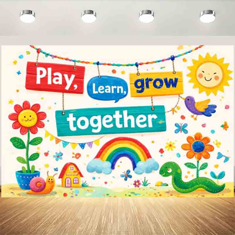 Play Learn Grow Together Photo - đánh giá và giá Kids Education Banner