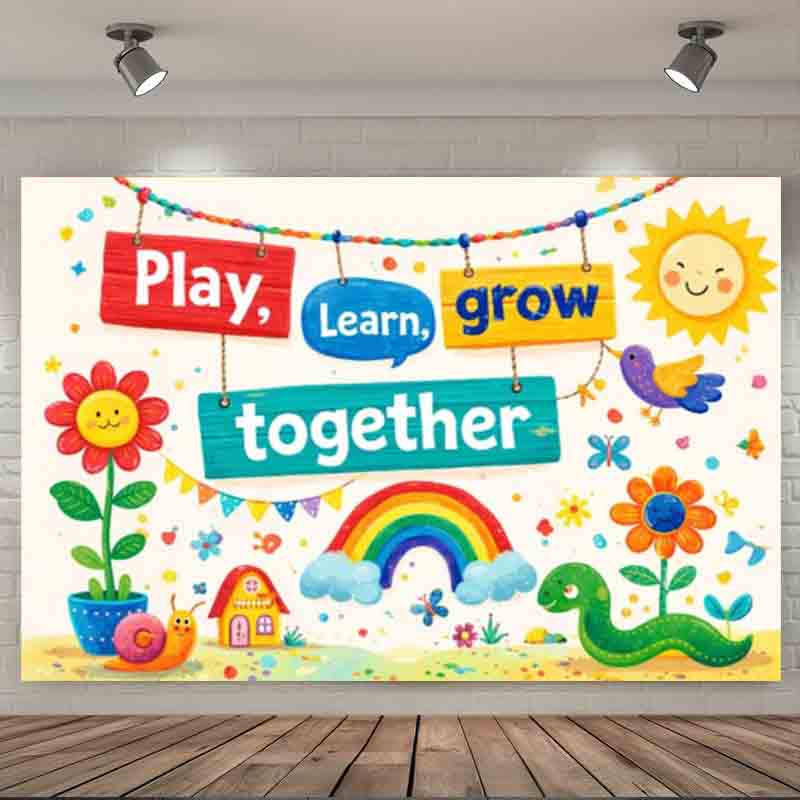 Play Learn Grow Together Photo - đánh giá và giá Kids Education Banner