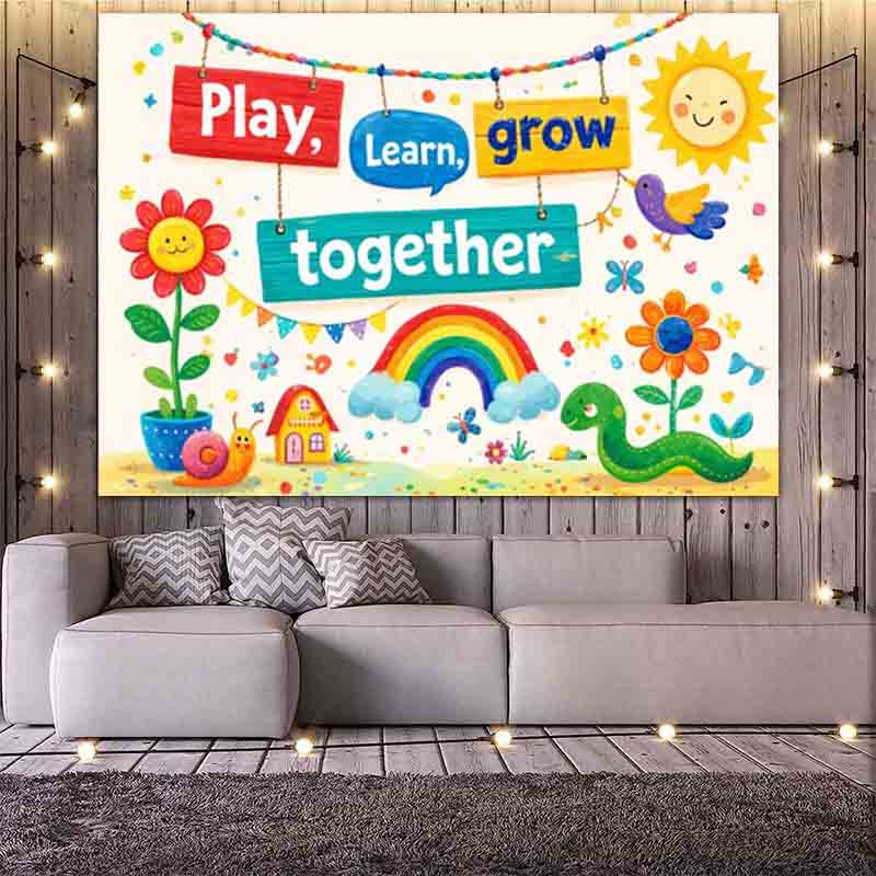 Play Learn Grow Together Photo - đánh giá và giá Kids Education Banner