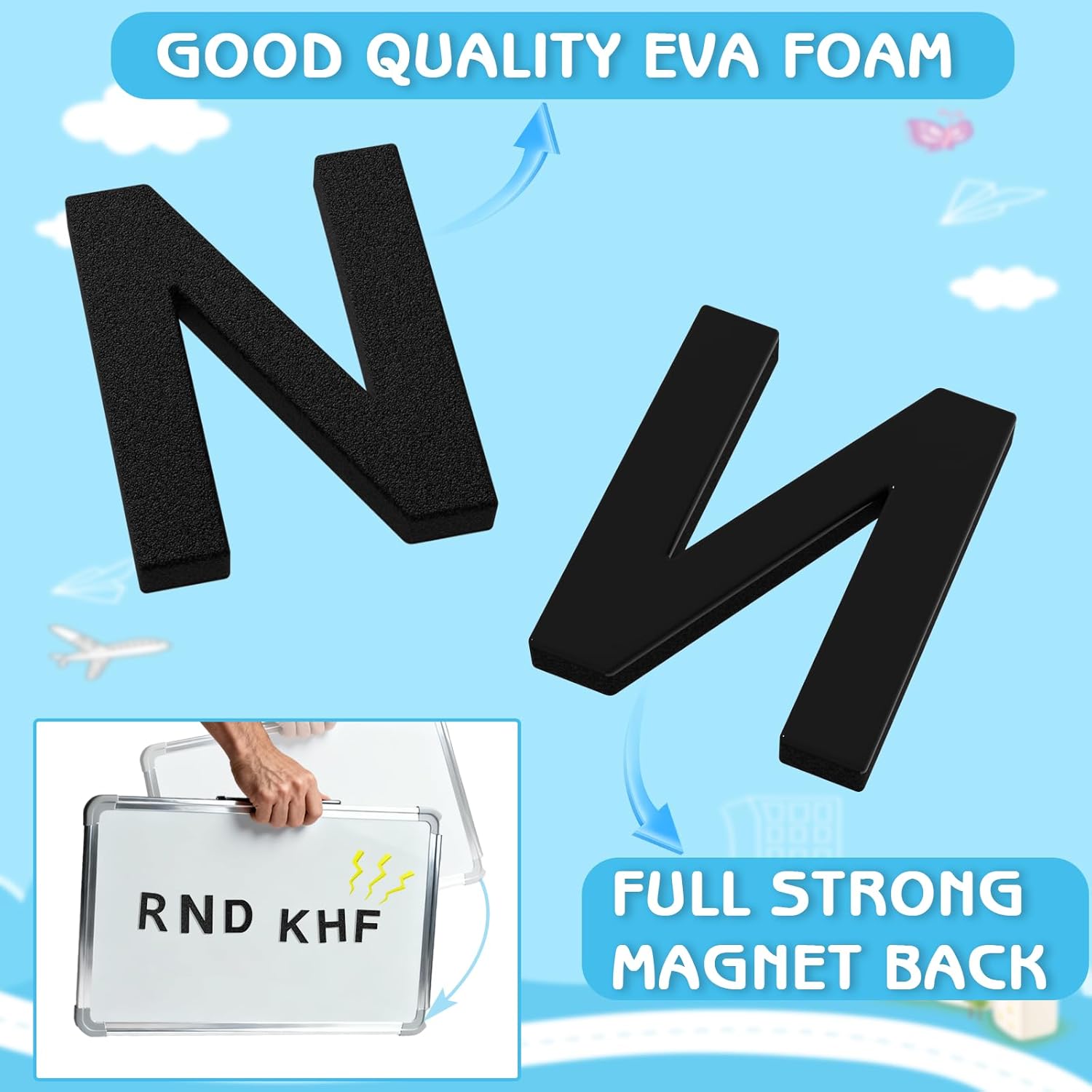 160pcs Decorative Magnetic EVA - đánh giá và giá Magnetic Letter Board