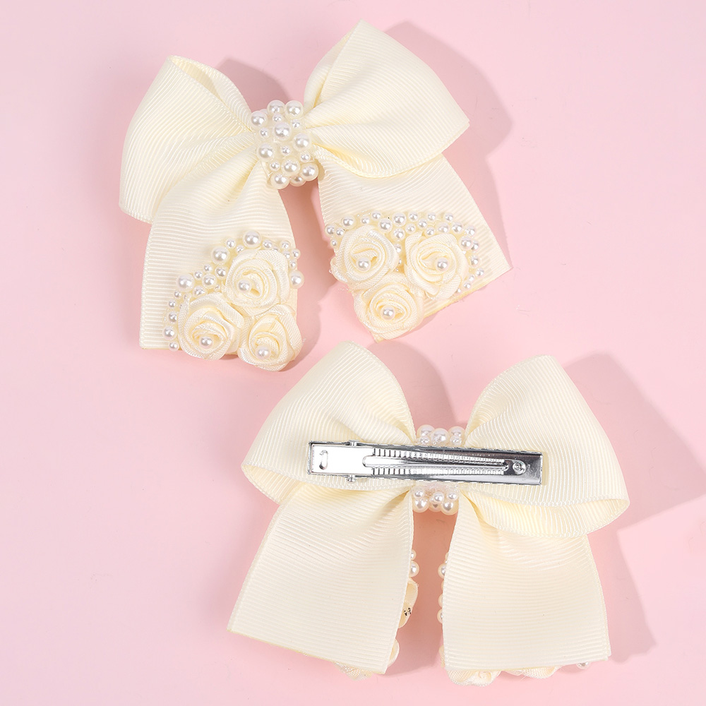 2Pcs New Flower Bow Hair Clips - đánh giá và giá Kids Education School