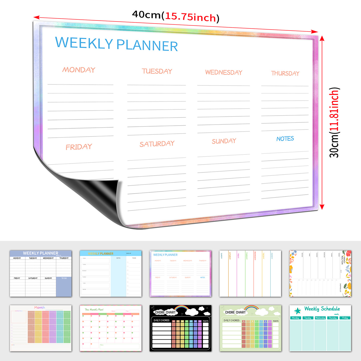 Magnetic Weekly Planner Fridge - đánh giá và giá Magnetic Letter Board
